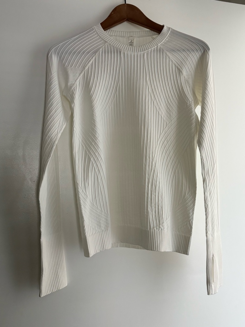 lululemon athletica White Sculpted Ribbed Long-Sleeve Top